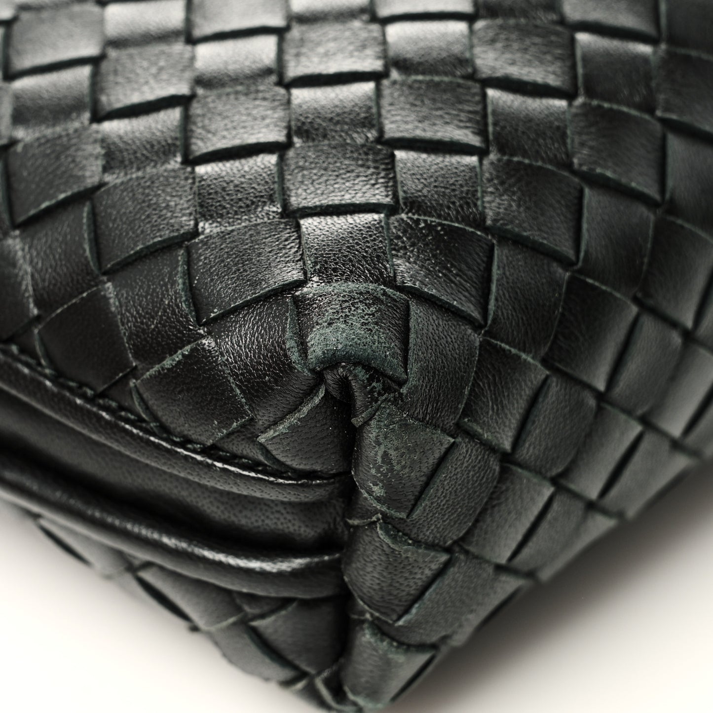 Nappa Intrecciato Nodini Crossbody Messenger Black