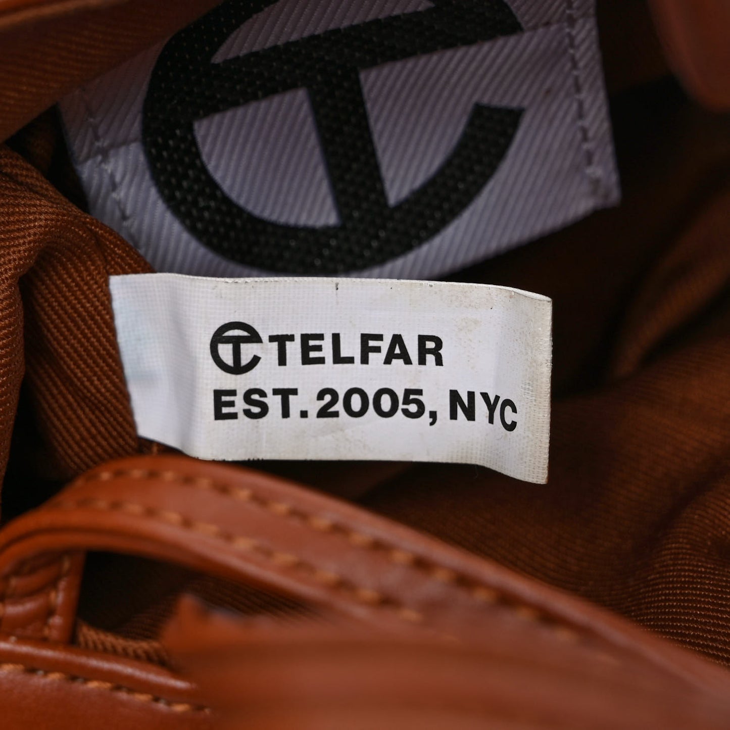 Vegan Leather Small Shopping Bag Tan