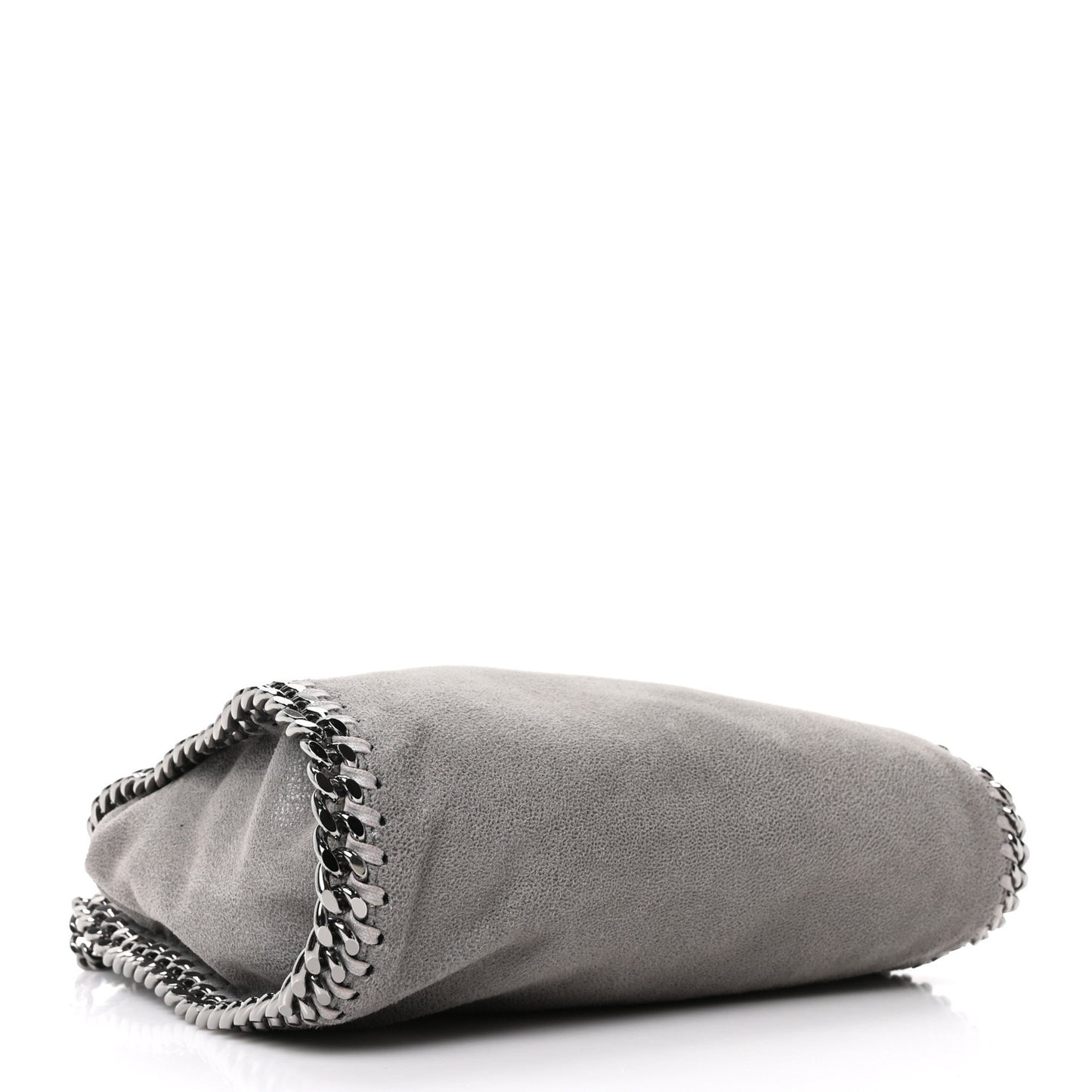 Shaggy Deer Mini Falabella Fold Over Tote Light Grey
