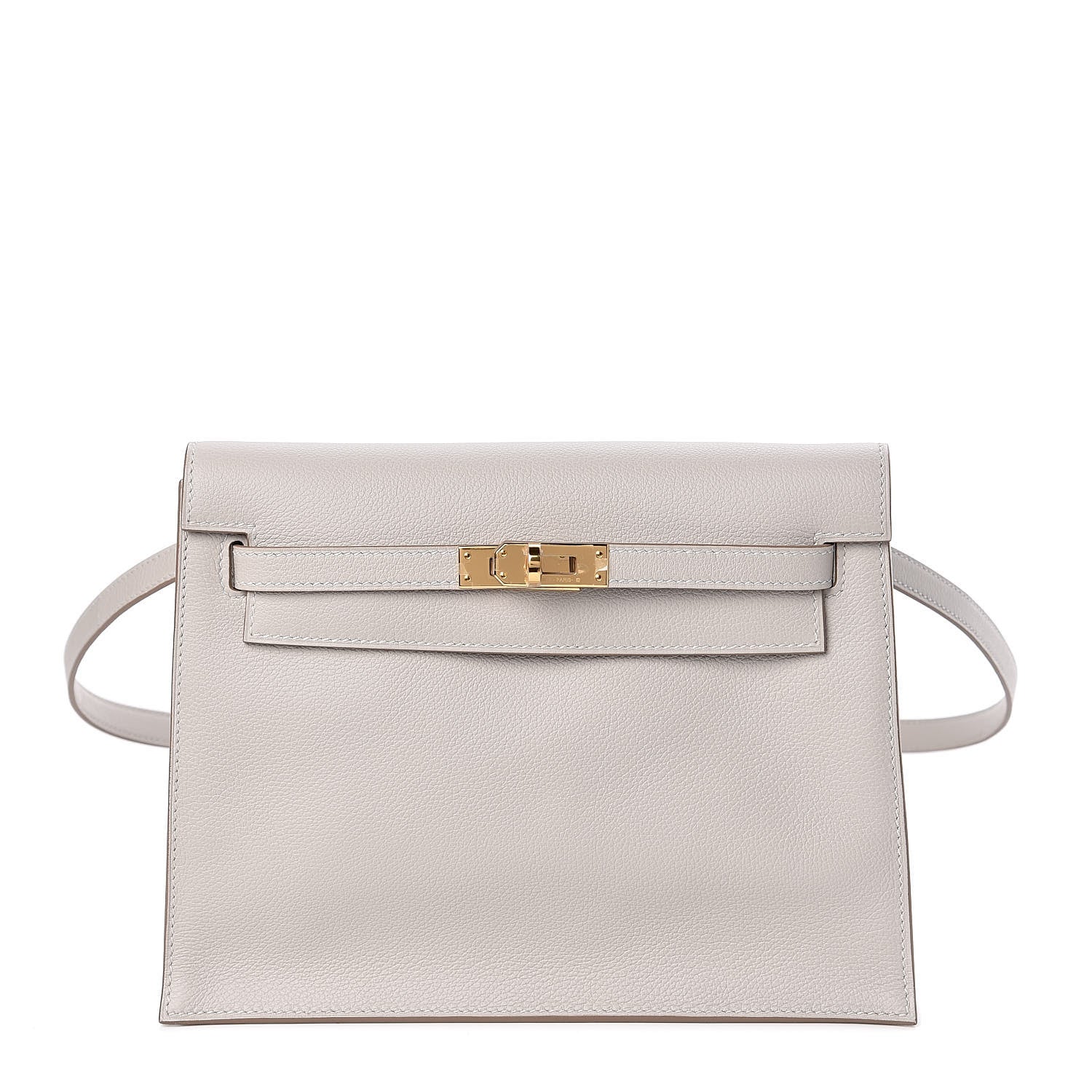 Hermes Evercolor Kelly Danse II Belt Bag Gris Perle 1 of 11