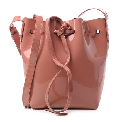Mansur Gavriel Patent Calfskin Mini Bucket Blush 1 of 8
