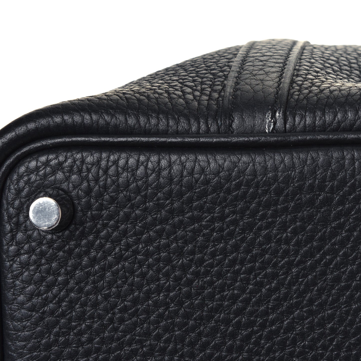 Taurillon Clemence Matte Alligator Picotin Lock Touch 18 PM Black