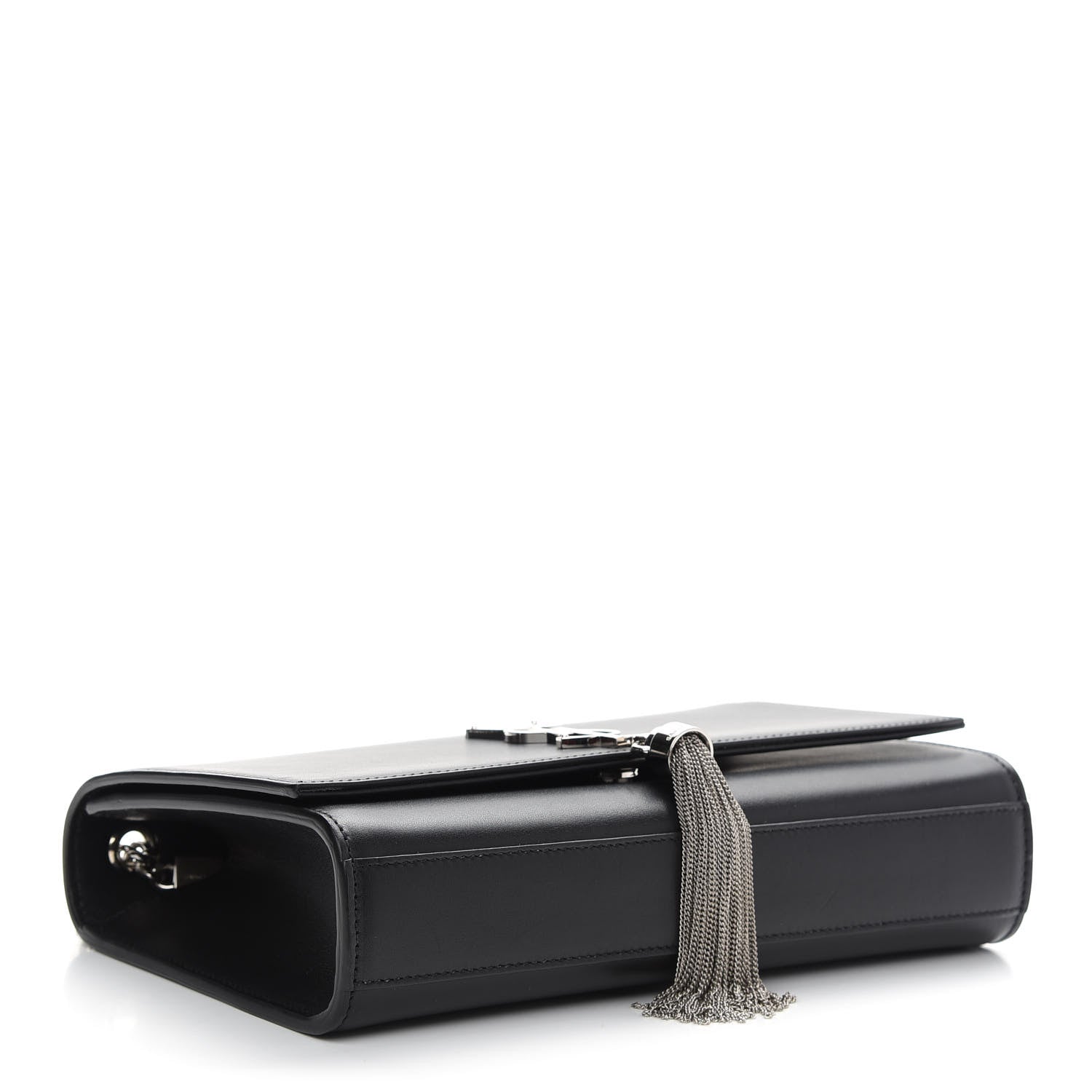 Saint Laurent Smooth Calfskin Medium Classic Monogram Kate Tassel Satchel Black 4 of 8