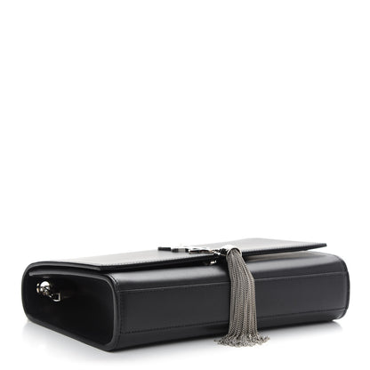 Saint Laurent Smooth Calfskin Medium Classic Monogram Kate Tassel Satchel Black 4 of 8