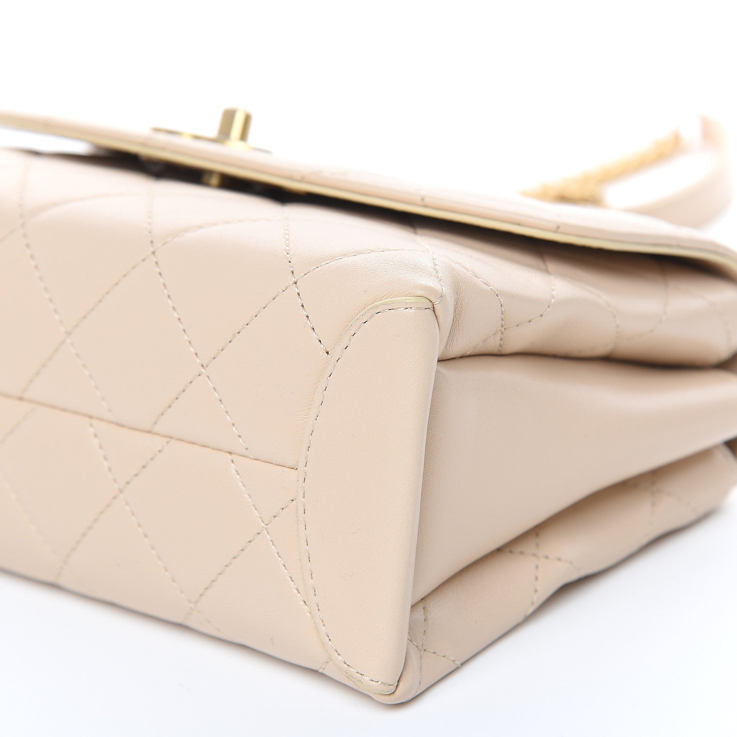 Chanel Lambskin Quilted Medium Trendy Spirit Top Handle Bag Beige 9 of 12