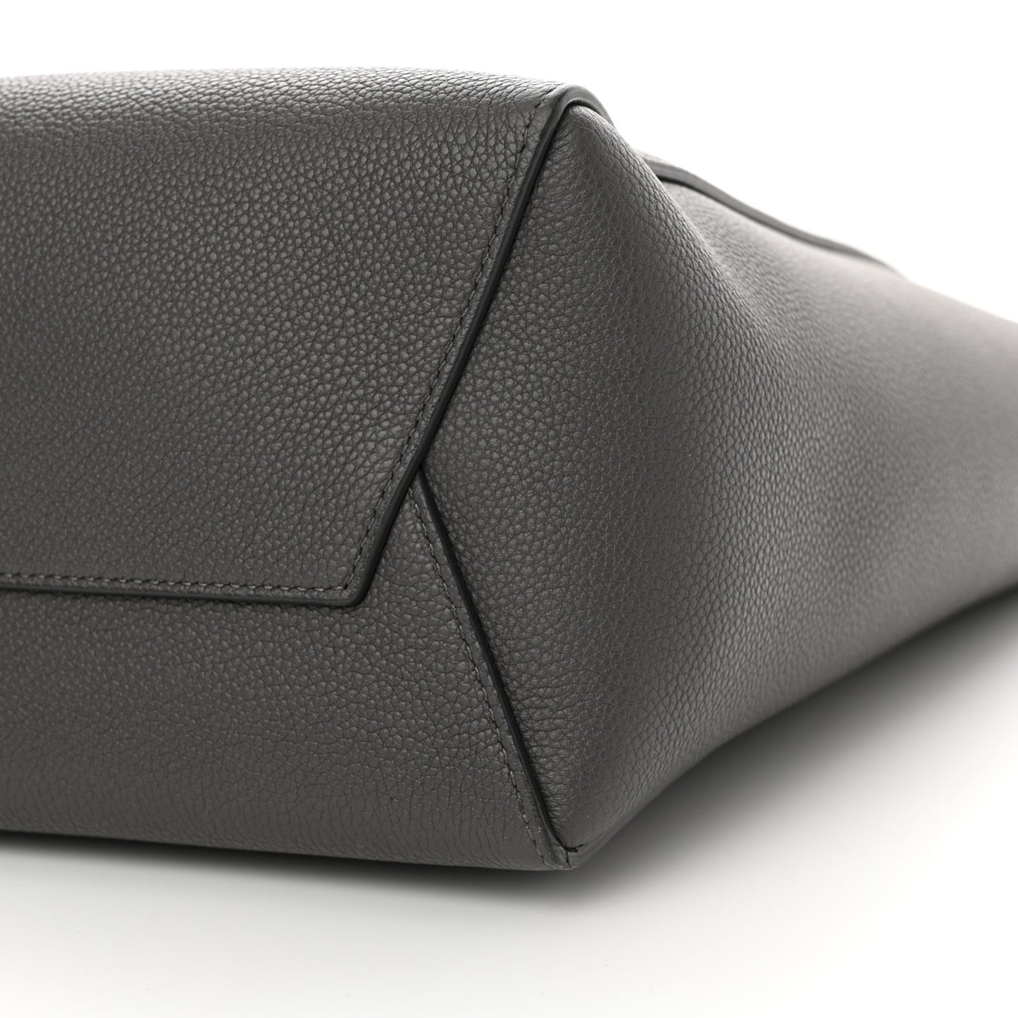 Soft Grained Calfskin Small Sangle Bucket Bag Kohl
