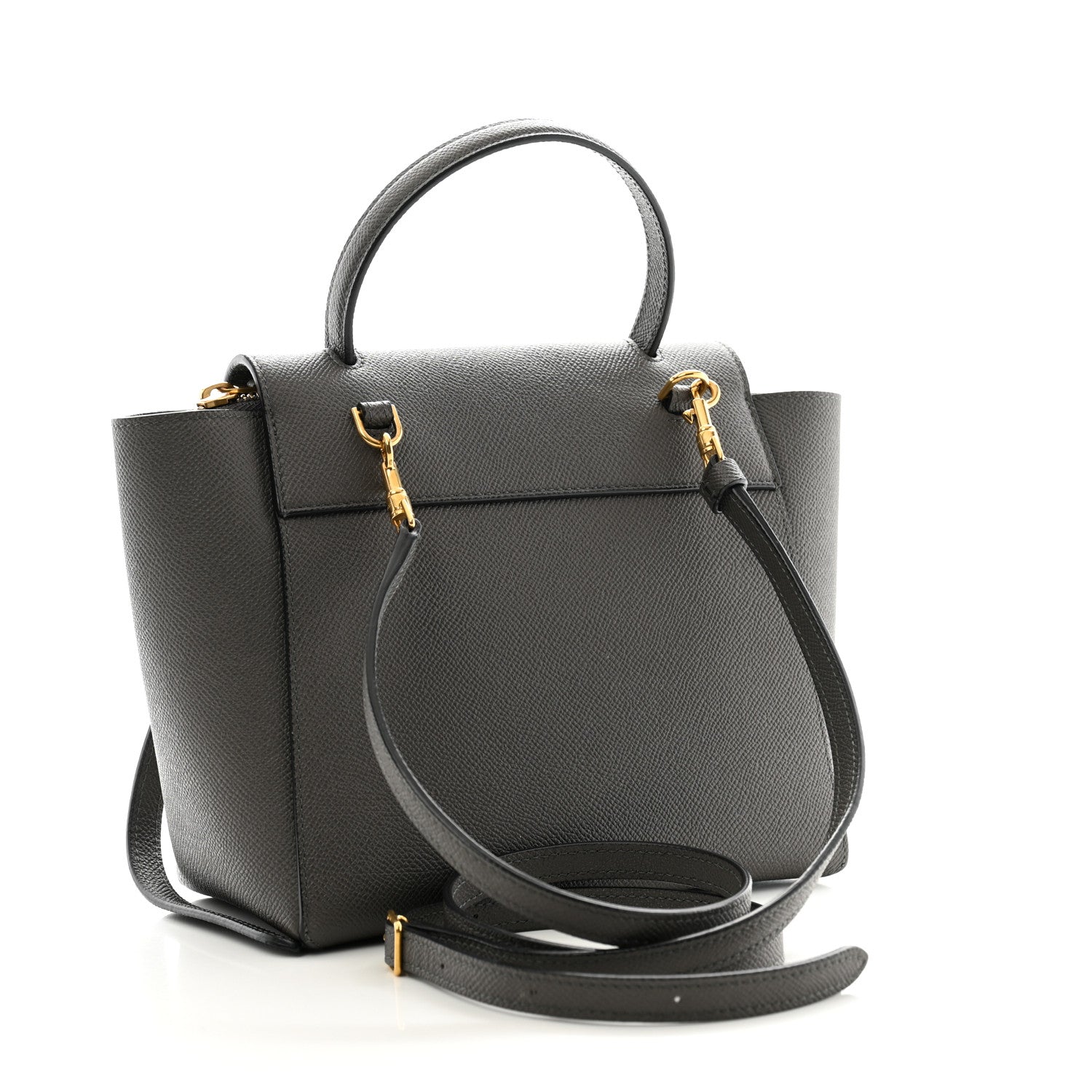 Celine Grained Calfskin Nano Belt Bag Grey 3 of 12