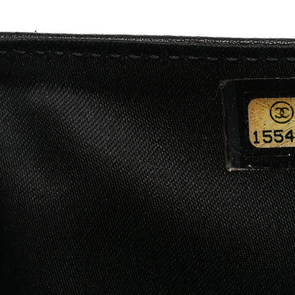 Chanel Patent Camellia Embossed Zipped Pocket Wallet Brown 9 of 13