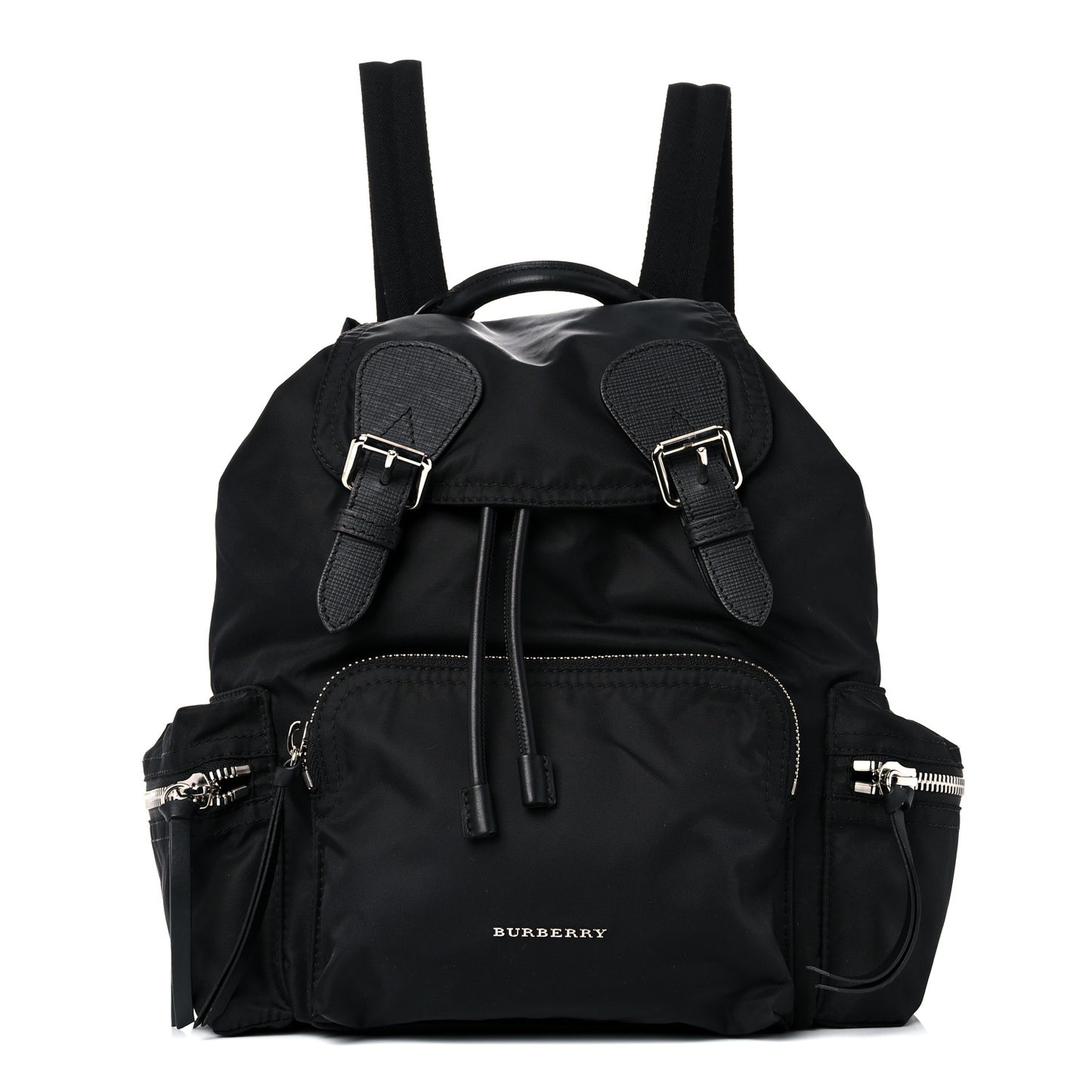 Nylon Medium Rucksack Backpack Black