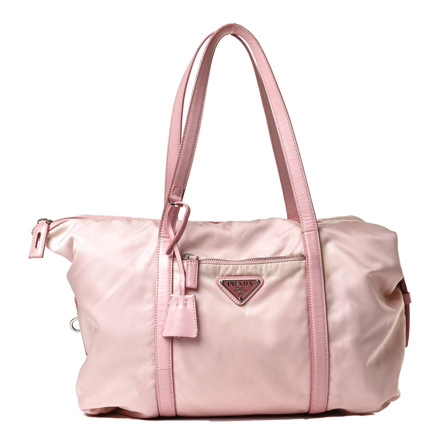 Prada Tessuto Nylon Tote Pink 1 of 17