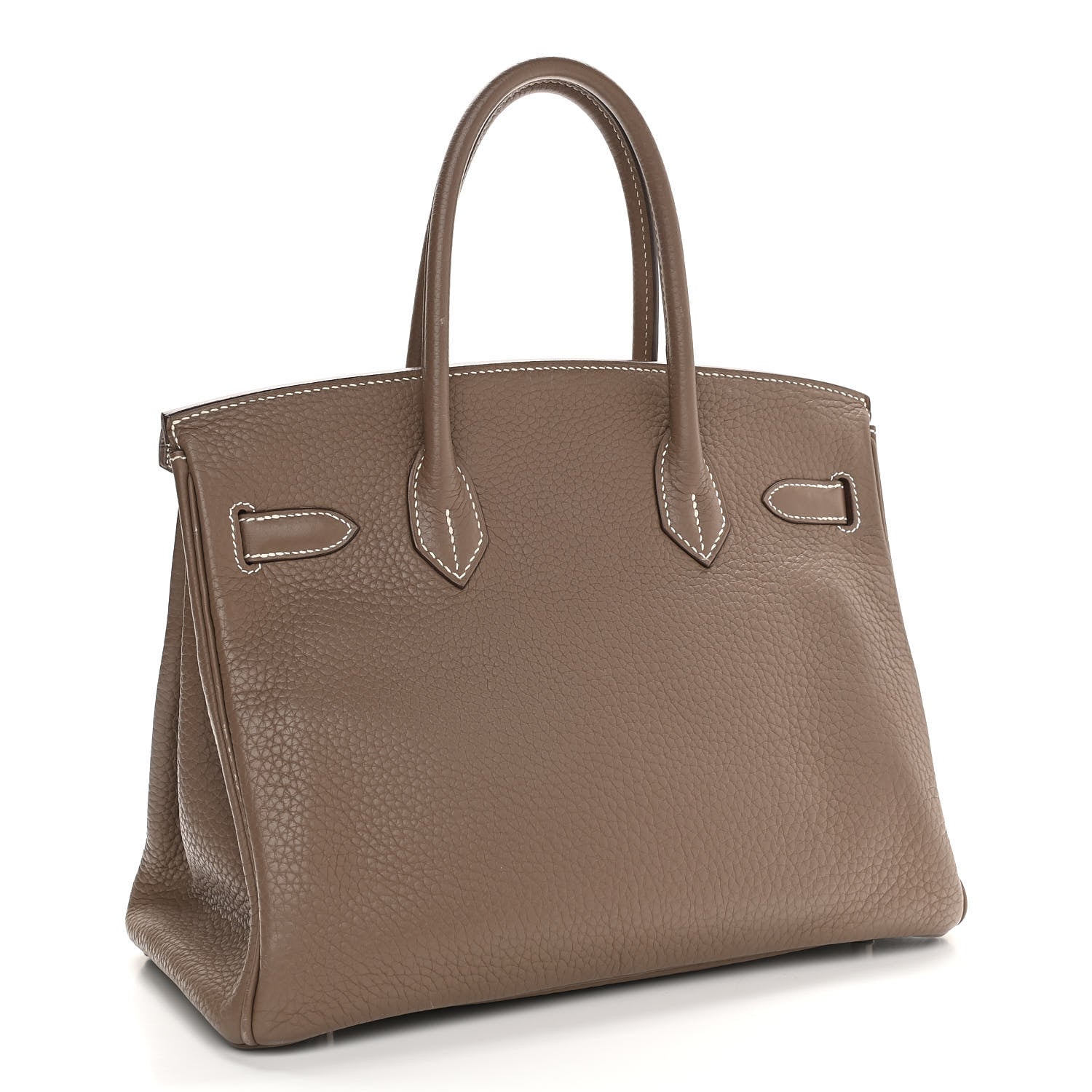 Hermes Taurillon Clemence Birkin 30 Etoupe 3 of 23