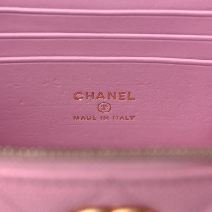Chanel Shiny Caviar Quilted Pick Me Up Vanity Case Pink 6 of 11