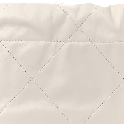 Chanel Shiny Calfskin Quilted Small Chanel 22 White 12 of 13