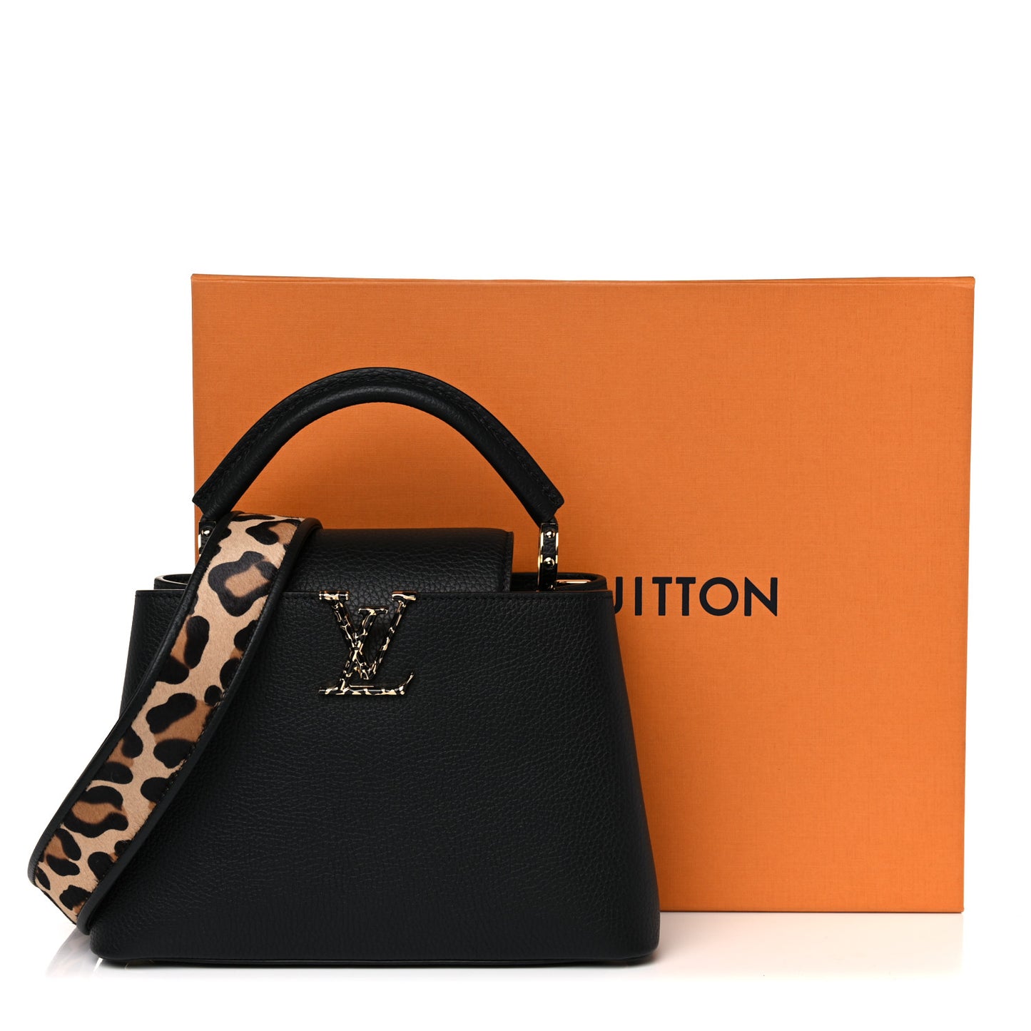 Taurillon Capucines Leopard BB Black