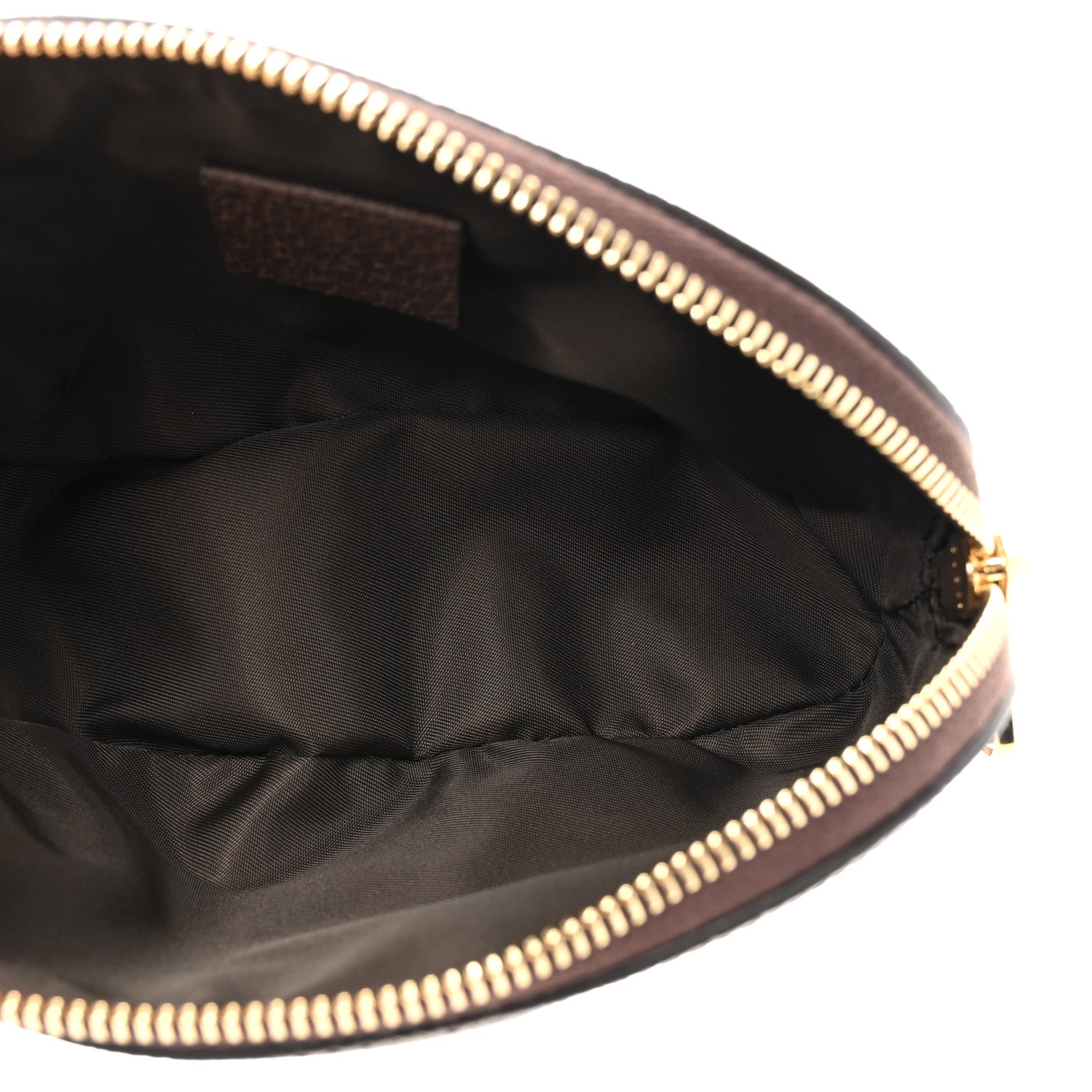 Gucci GG Supreme Monogram Textured Calfskin Web Medium Ophidia Cosmetic Case Beige Ebony New Acero 5 of 7
