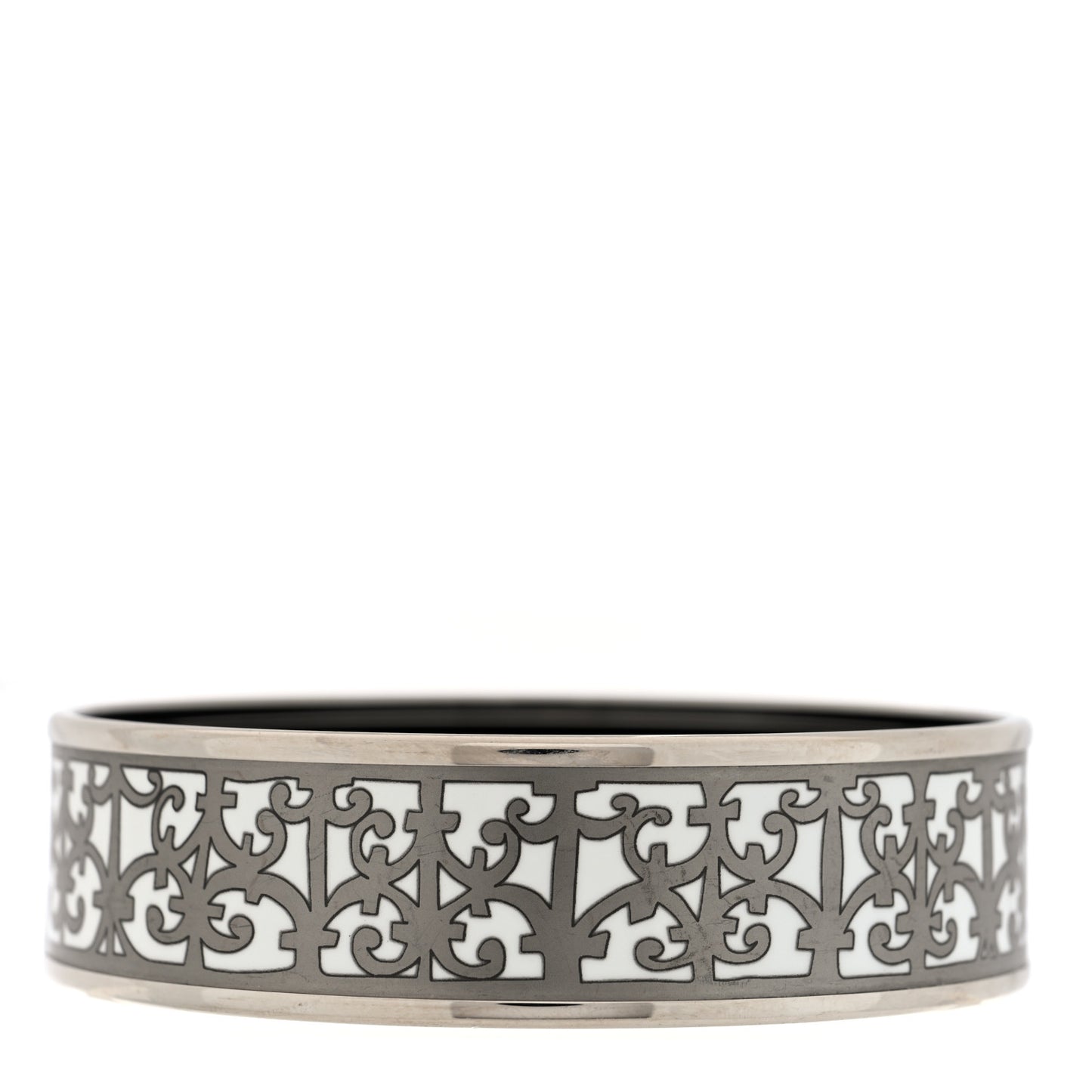 Enamel Printed Wide Balcons du Guadalquivir Bracelet Silver