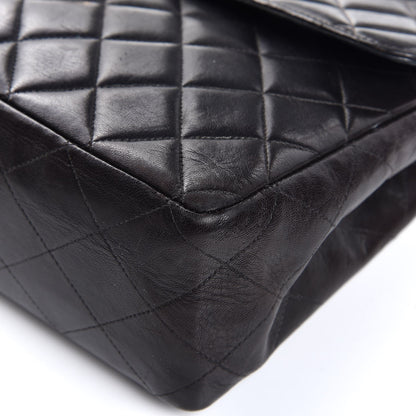 Chanel Lambskin Quilted Jumbo Single Flap Black 12 of 26