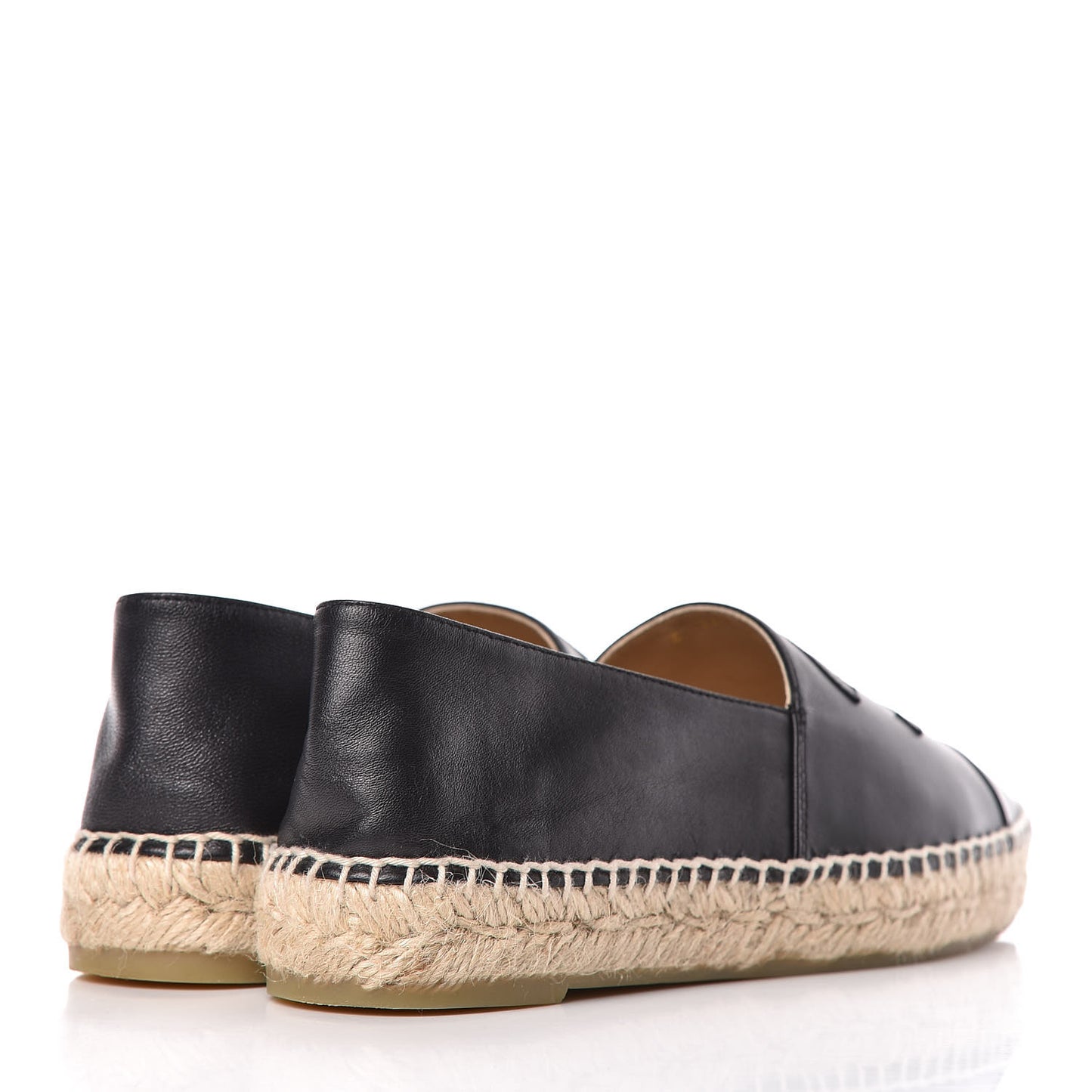 Lambskin CC Espadrilles 38 Black