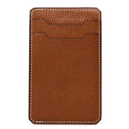 Hermes Barenia Faubourg City 3CC Card Holder Fauve 1 of 10