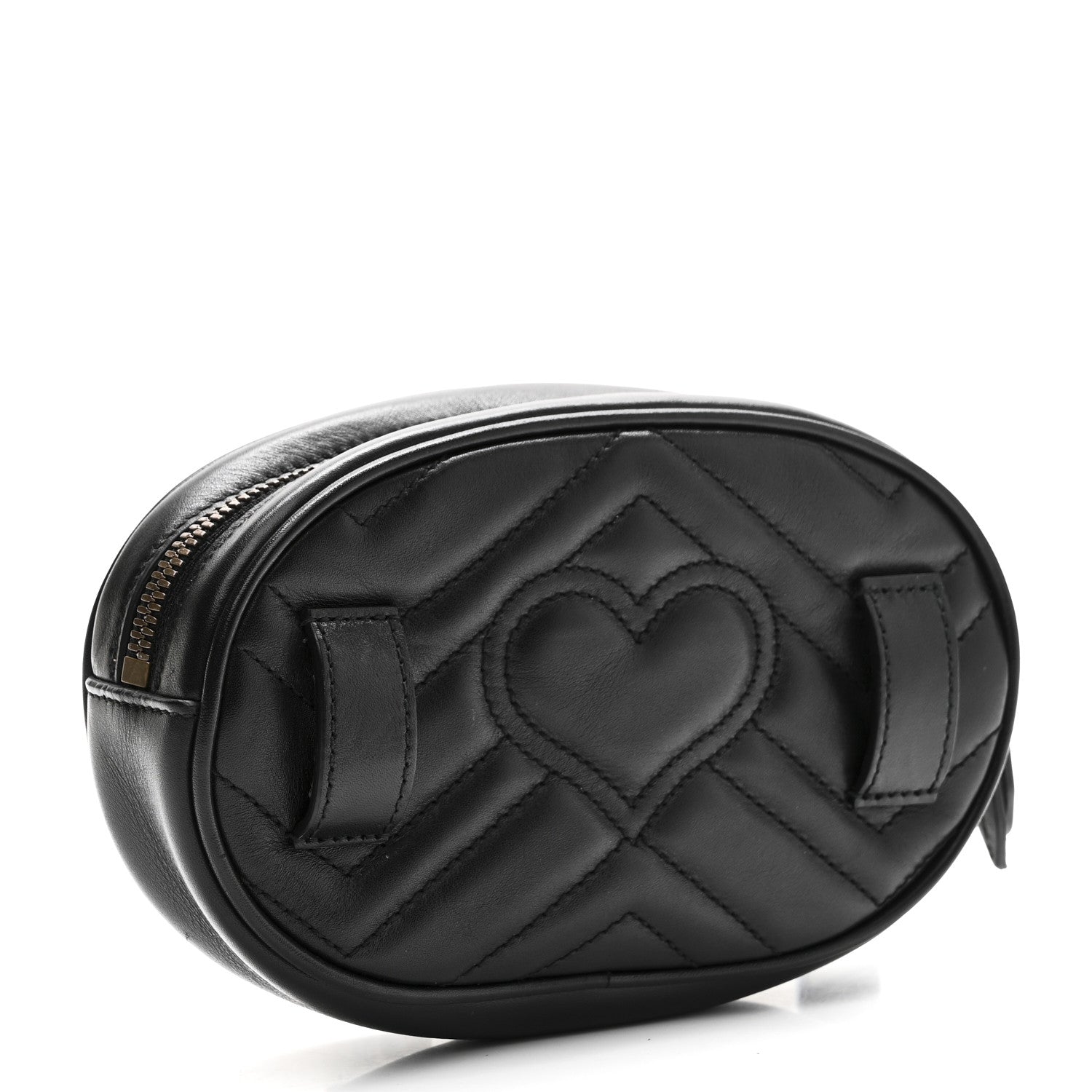 Gucci Calfskin Matelasse GG Marmont Belt Bag Black 3 of 8