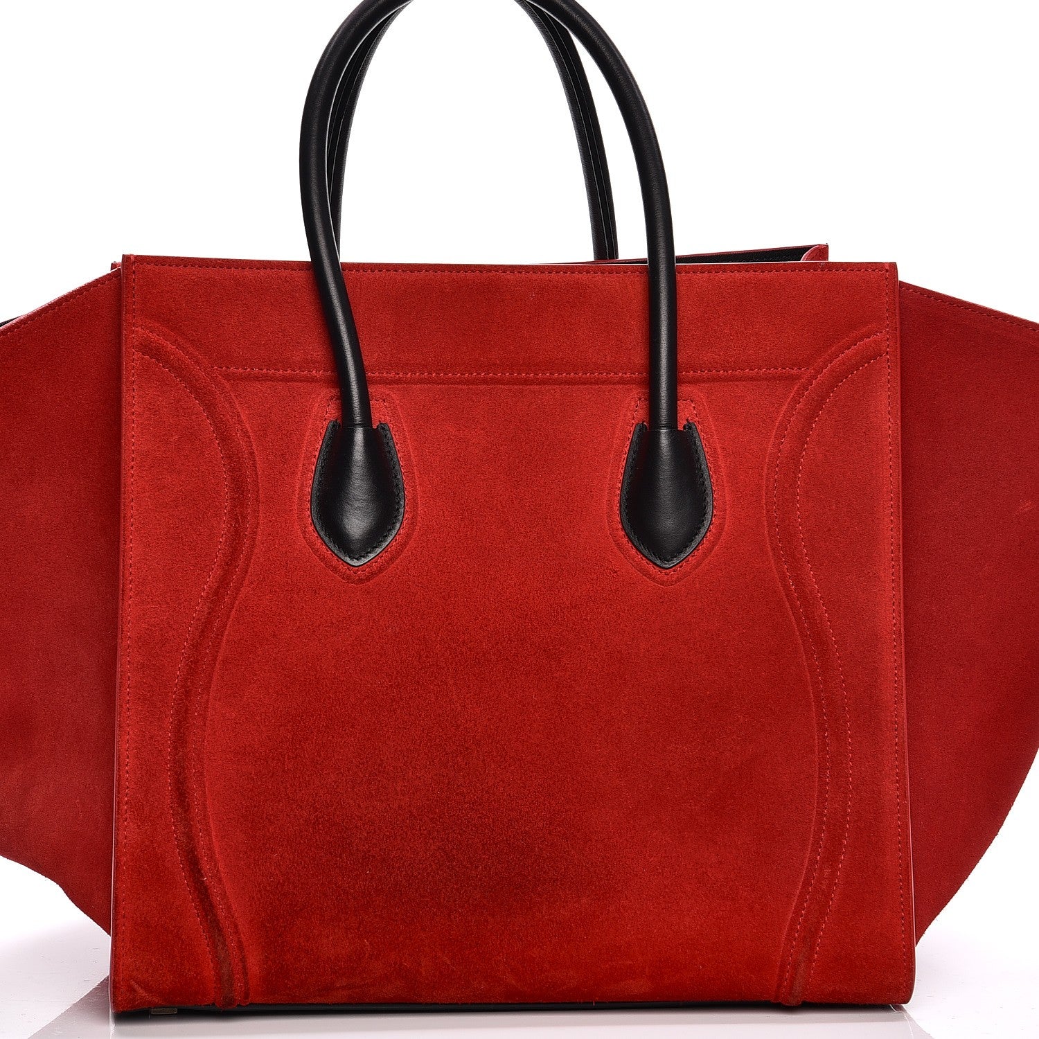 Celine Suede Medium Phantom Luggage Vermillion 11 of 17