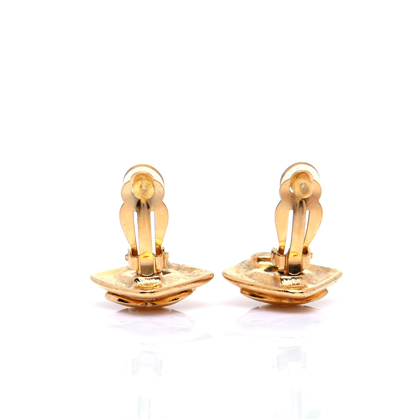 CC Clip On Earrings Gold
