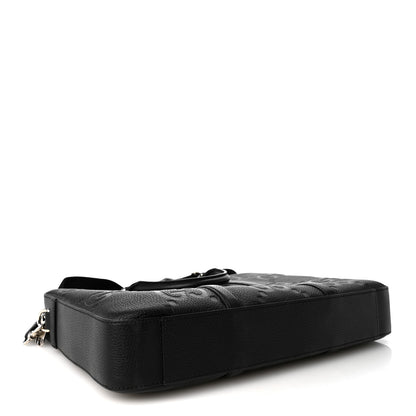 Gucci Piuma Calfskin Jumbo GG Embossed Briefcase Black 4 of 9
