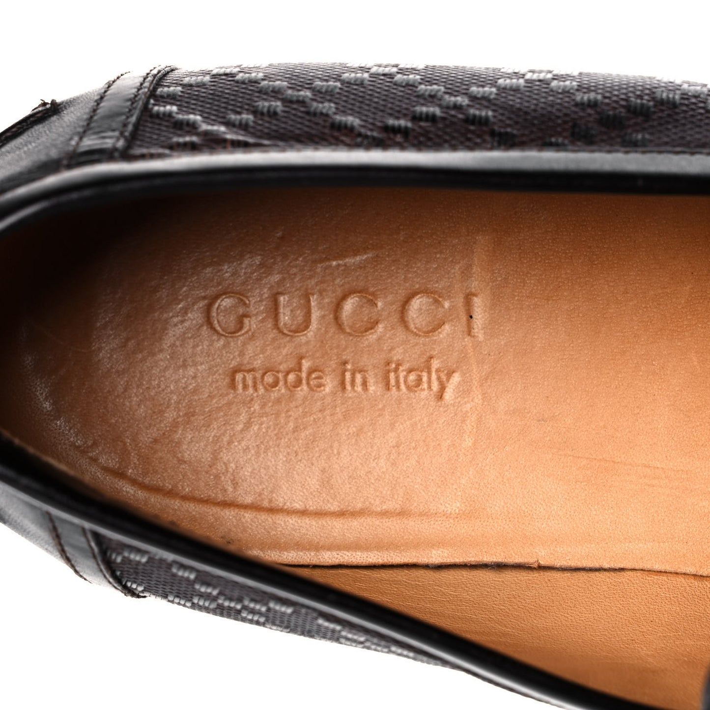 Diamante Calfskin Mens Driver Loafers 9 Brown