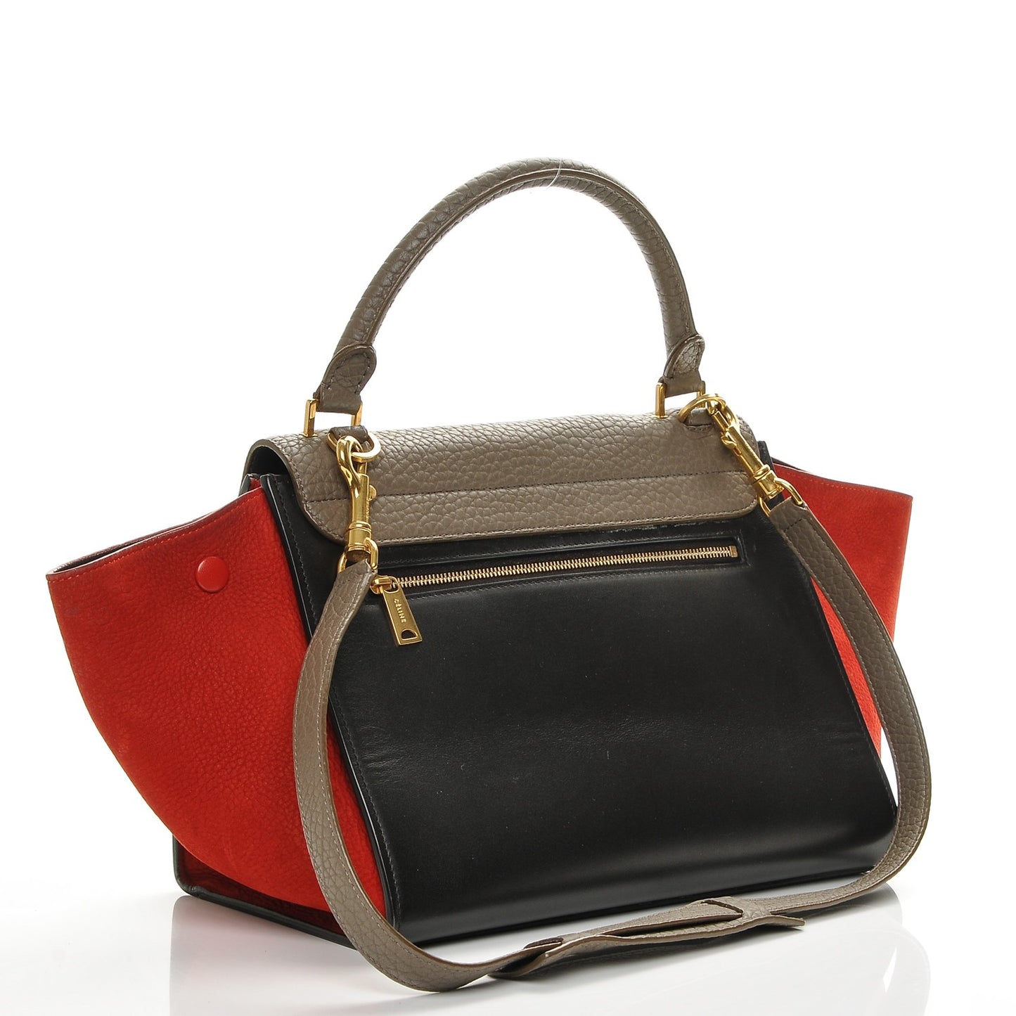 Bullhide Calfskin Small Tri-Color Trapeze