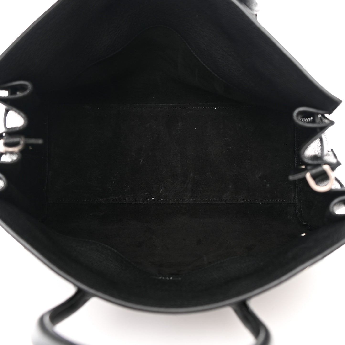 Grained Calfskin Small Supple Sac De Jour Black