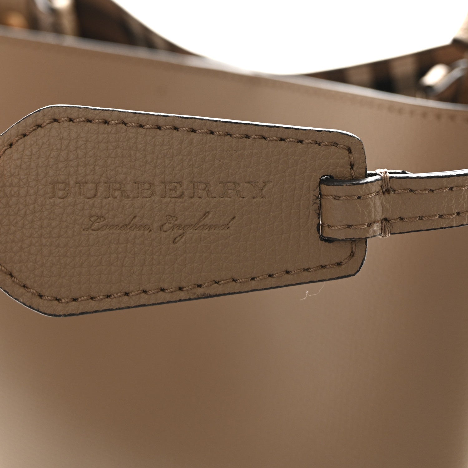 Burberry Haymarket Check Colours Small Lorne Bucket Crossbody Beige 6 of 9
