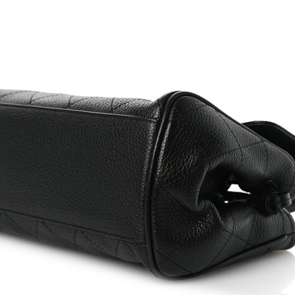 Chanel Grained Calfskin Stitched Urban Essentials Small Shopping Bag Black 10 of 11