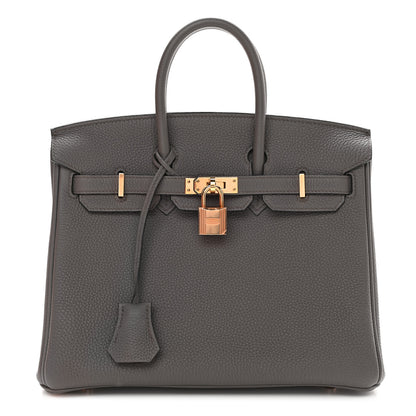 Hermes Togo Birkin 25 Etain 1 of 9