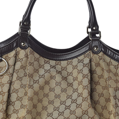 Gucci Monogram Large Sukey Tote Dark Brown 8 of 10