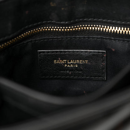 Saint Laurent Patent Y Quilted Monogram Toy Loulou Crossbody Bag Black 6 of 18