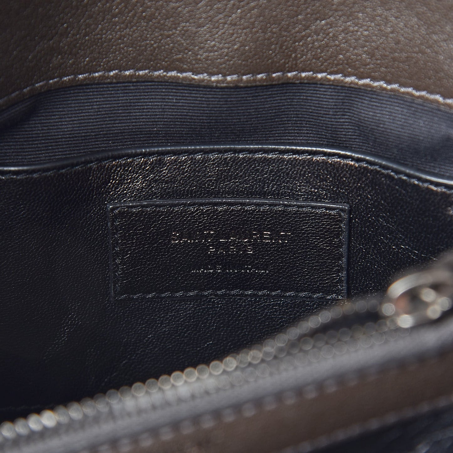 Calfskin Matelasse Chevron Monogram Medium College Bag Faggio