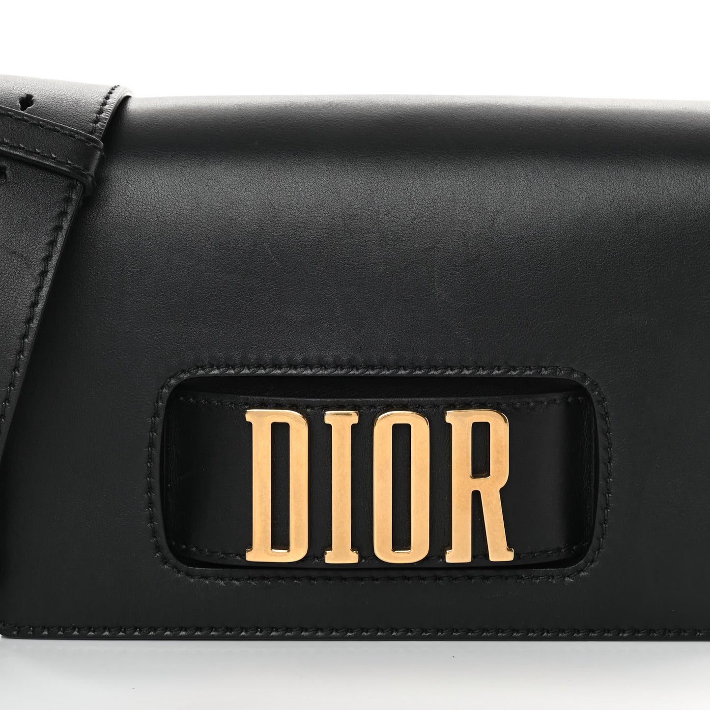Calfskin Dio(r)evolution Flap Bag Black