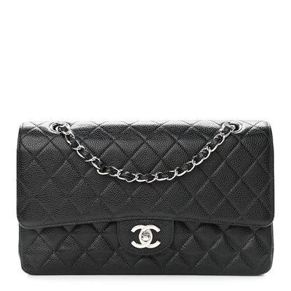 Chanel Caviar Quilted Medium Double Flap Black 1 of 13