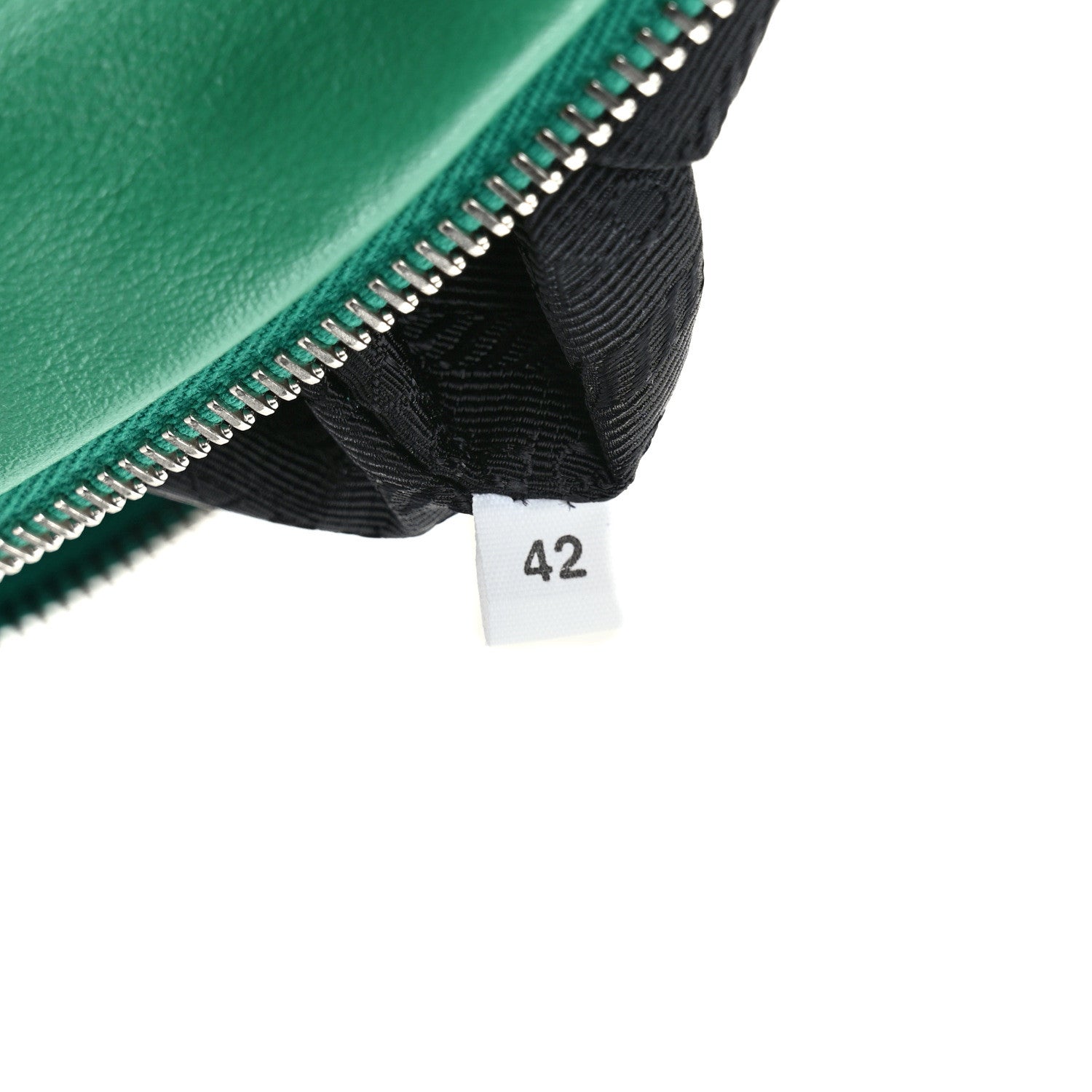 Prada Grace Lux Triangle Logo Embossed Triangle Wristlet Pouch Mango 7 of 9