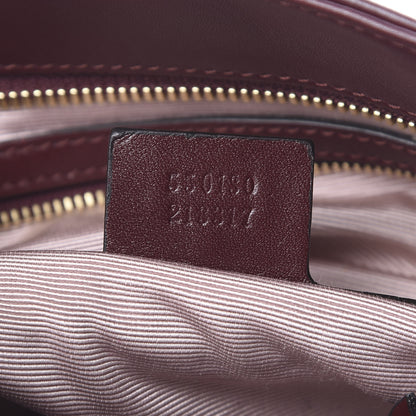 Gucci Vitello Palmellato Lux Large Arli Top Handle Bag Vintage Bordeaux 7 of 23