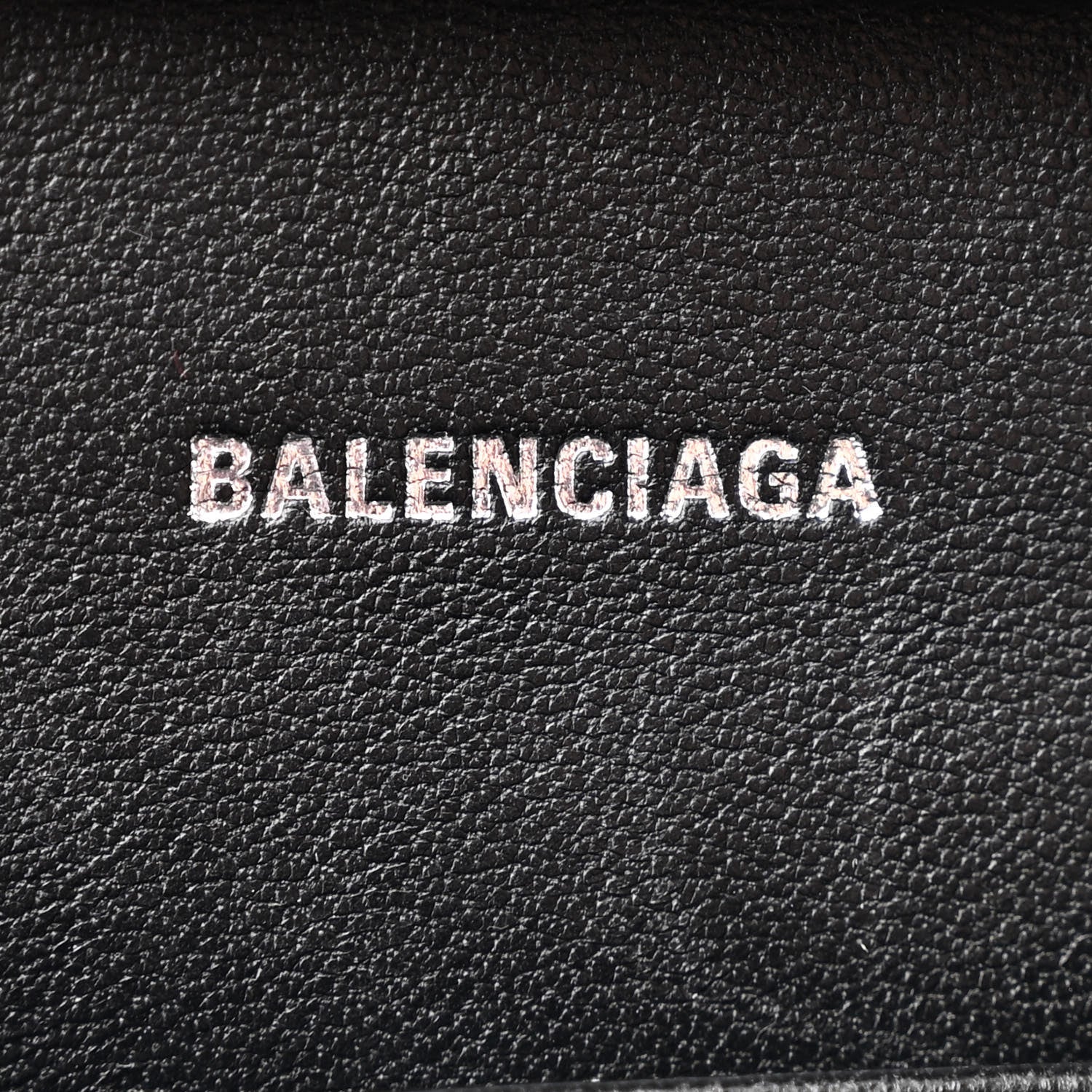 Balenciaga Shiny Calfskin Monochrome Crocodile Embossed Small Hourglass Evening Chain Bag Black 6 of 11