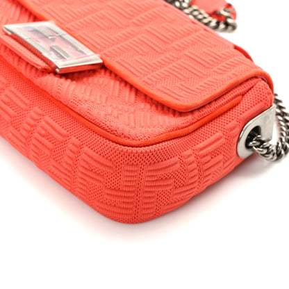Fendi Technical Fabric FF Midi Chain Baguette Tulipano 11 of 13