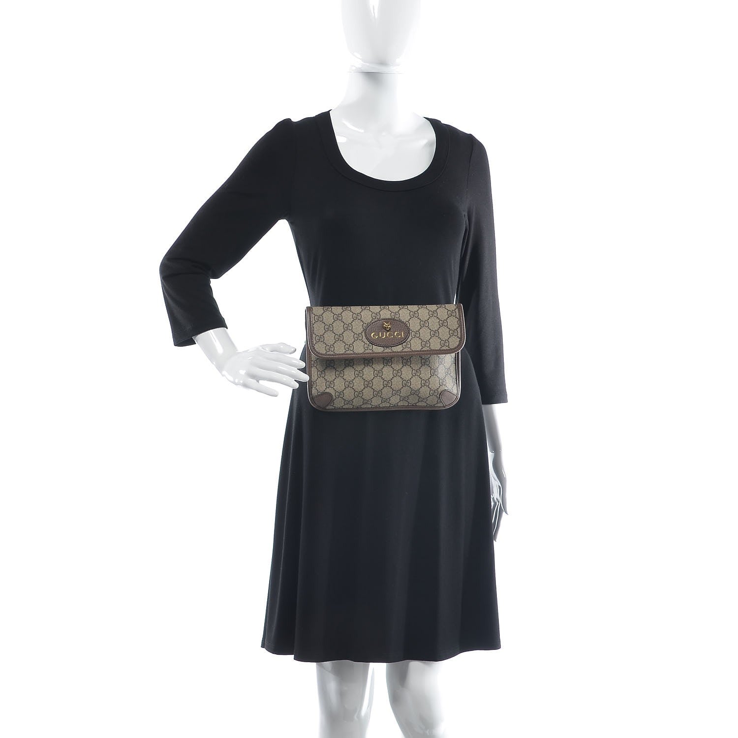 Gucci GG Supreme Monogram Neo Vintage Web Belt Bag Brown 2 of 7
