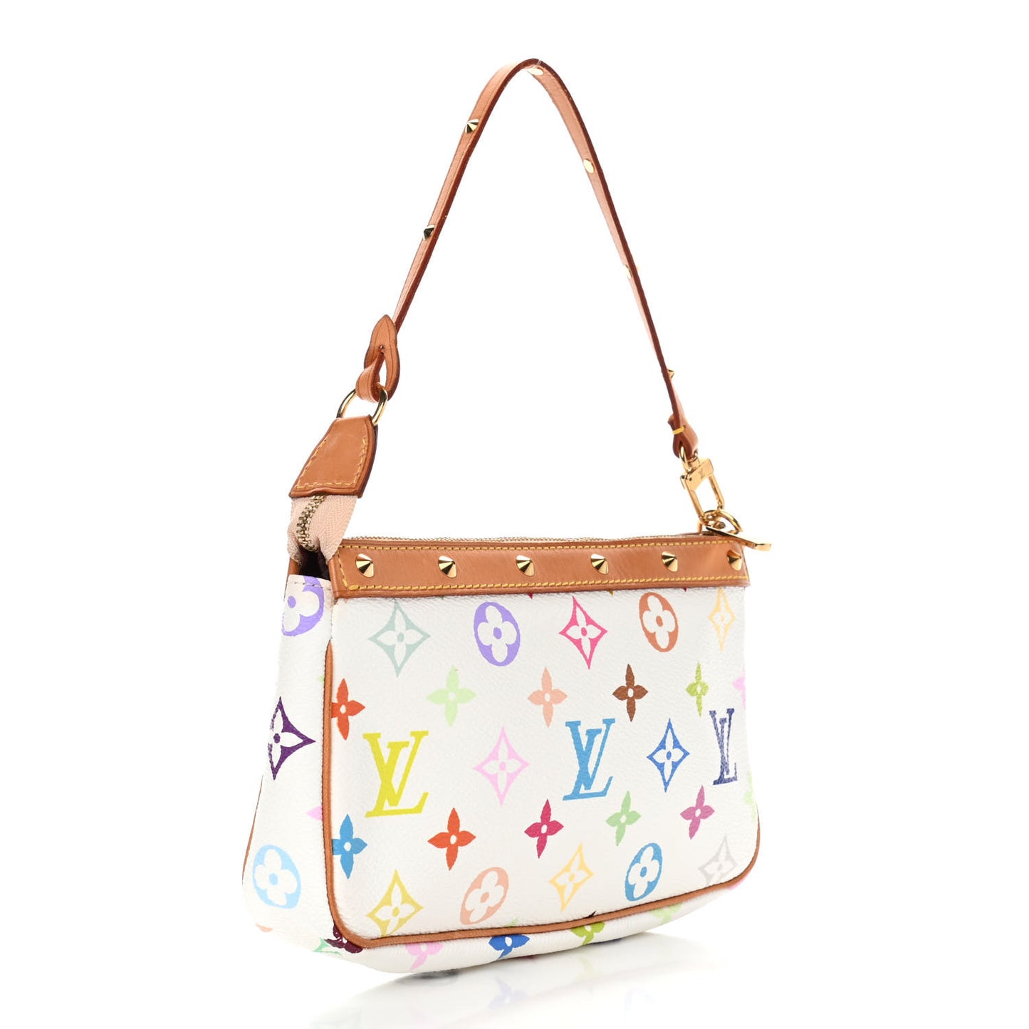 Monogram Multicolor Pochette Accessories White