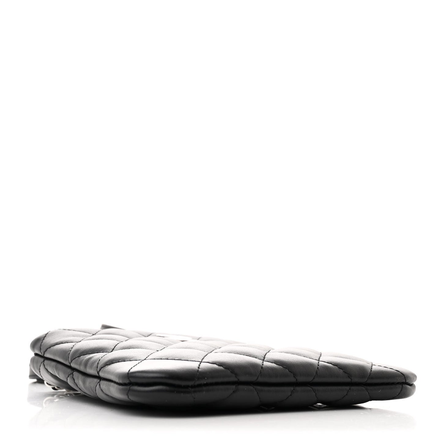 Lambskin Quilted Crossbody Bag Black