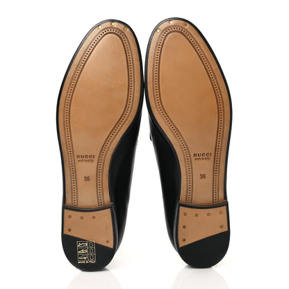 Gucci Calfskin Womens Jordaan Loafers 36 Black 5 of 8