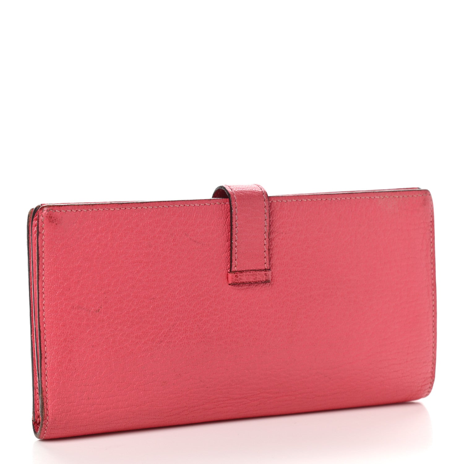 Hermes Chevre Mysore Bearn Gusset Wallet Rose Azalee 3 of 12