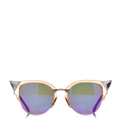 Fendi Iridia Cat Eye Sunglasses FF 0041/S Translucent Peach 2 of 8