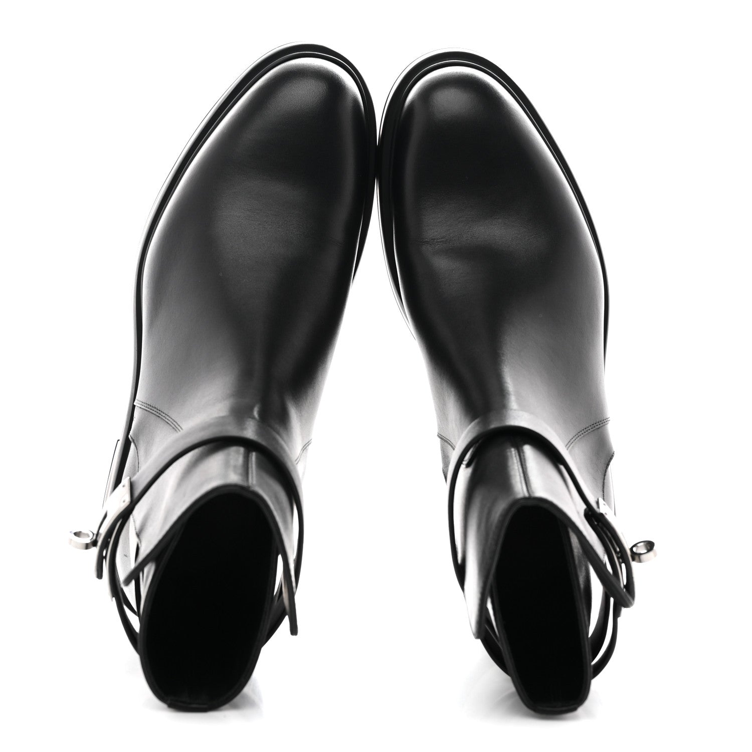 Hermes Calfskin Veo Ankle Boots 39.5 Black 2 of 9