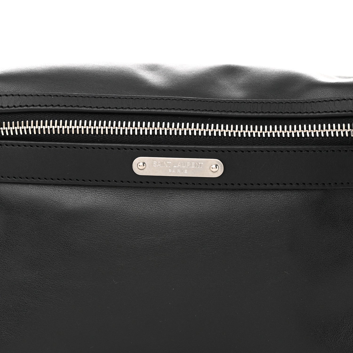 Saint Laurent Calfskin City Belt Bag Black 15 of 18